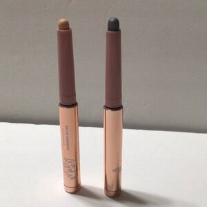 Mally Evercolor Matte Shadow Sticks with pink stripe makeup bag
